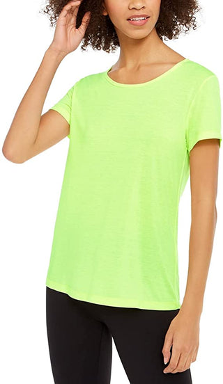 Ideology Women's Fitness Running Shirts & Tops Green Size Large