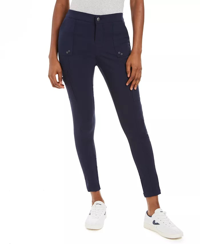 Style & Co Women's Skinny Utility Pants Blue Size 10