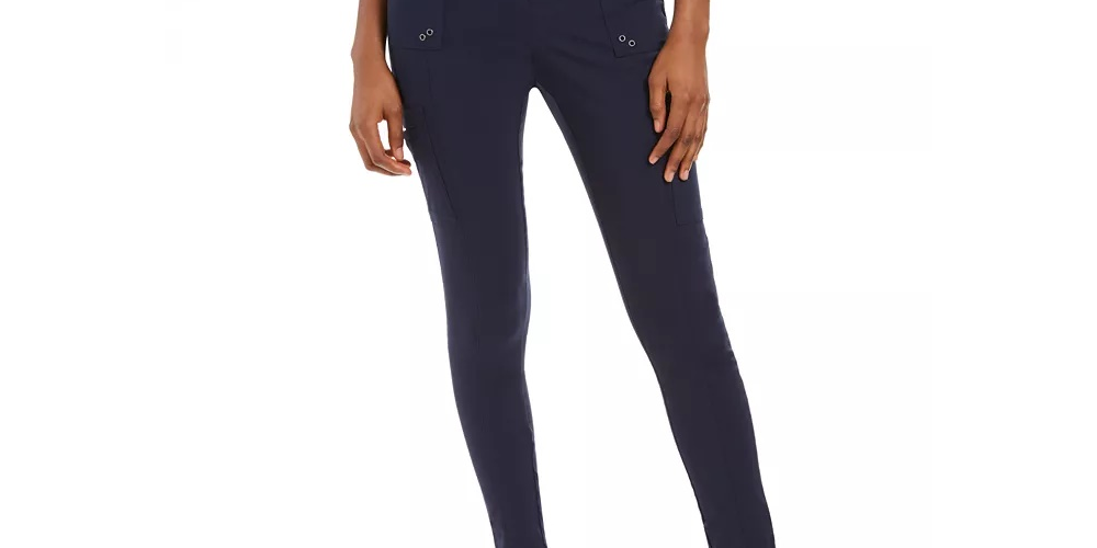 Style & Co Women's Skinny Utility Pants Blue Size 10