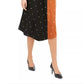 Alfani Women's Asymmetrical Twin Print Skirt Brown Size 10