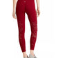 Ideology Women's Seamless Perforated High Rise Leggings Red Size Large