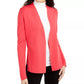 Alfani Women's Full Needle Sweater Coat Sweater Red Size Petite Small