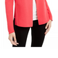 Alfani Women's Full Needle Sweater Coat Sweater Red Size Petite Small