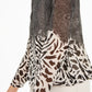 Alfani Women's Printed Angel Sleeve Bubble Top Black Size Small