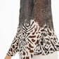 Alfani Women's Mixed-Print Bubble Top Black Size Petite Small