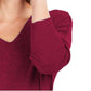 Style & Co Women's Drop Shoulder V Neck Tunic Red Size Medium