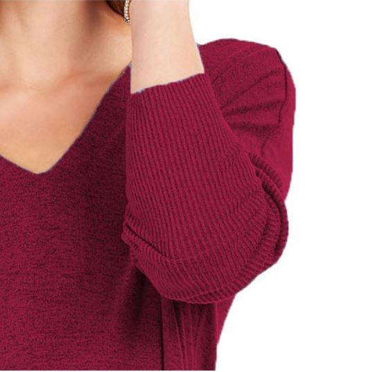 Style & Co Women's Drop Shoulder V Neck Tunic Red Size Medium