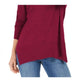 Style & Co Women's Drop Shoulder V Neck Tunic Red Size Medium