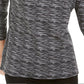 Karen Scott Women's Zip Neck Pullover Black Size Small