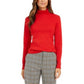 Charter Club Women's Pima Turtleneck Top Medium Red Size Small