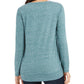 Style & Co Women's Snowflake Graphic Sweatshirt Green Size Large