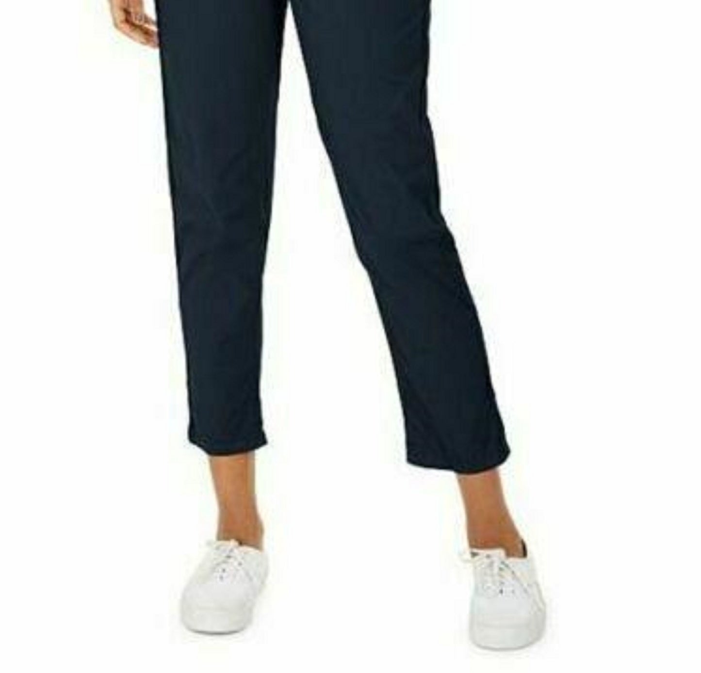 Style & Co Women's Pull On Cuffed Utility Pants Dark Blue Size 4