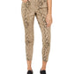 Style & Co Women's Curvy Tummy Control Printed Skinny Jeans Brown Size 6