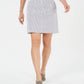 Karen Scott Women's Corded Striped Skort Navy Size 6