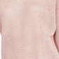INC International Concepts Women's Sequin Cutout Turtleneck Sweater Pink Size Extra Large