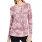 INC International Concepts Women's Tie Dyed Sweater Pink Size Small