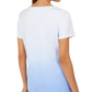 Karen Scott Women's Daisy-Shine Scoop-Neck Top Blue Size Medium