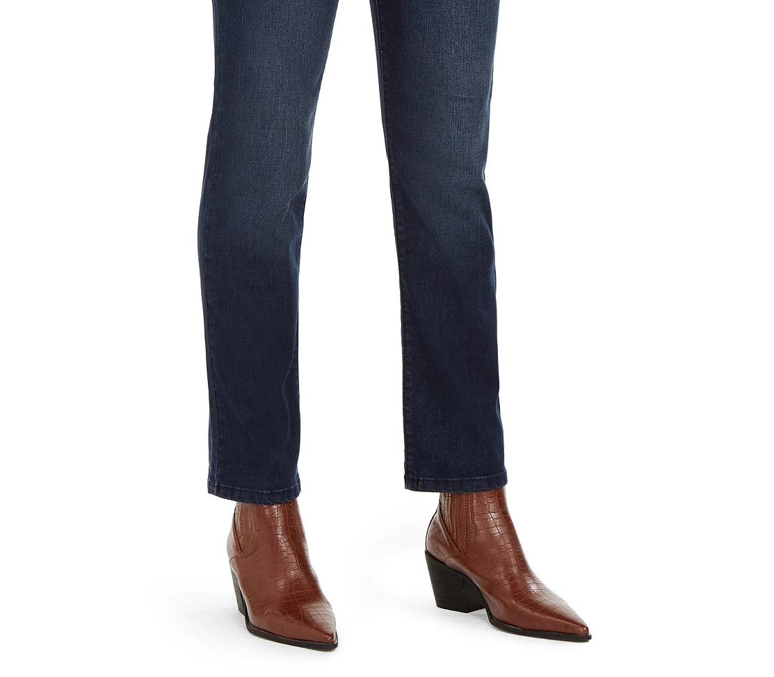 Style & Co Women's  Modern Straight Mid Rise Jeans Blue Size 18