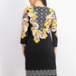 JM Collection Women's Bursting Bloom Sheath Black Size Medium