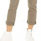 Style & Co Women's Belted Cuffed Jeans Brown Size 8
