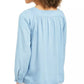 Style & Co Women's Square-Neck Top Blue Size Small