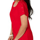 Karen Scott Women's Cotton Button Shoulder Dress Red Size Small
