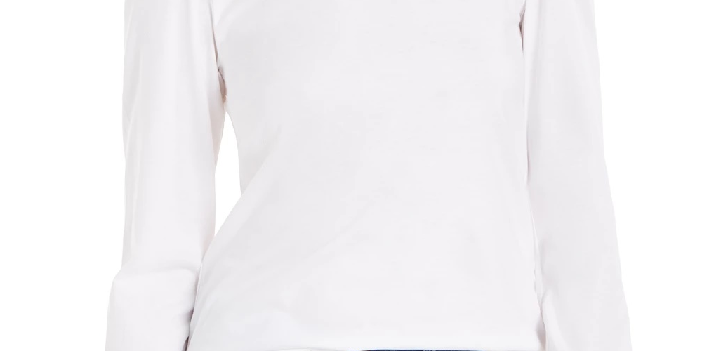 Charter Club Women's Supima Puff Sleeve Top White Size Medium
