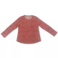 Style & Co Women's Printed Henley Shirt Red Size Small