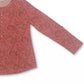 Style & Co Women's Printed Henley Shirt Red Size Small