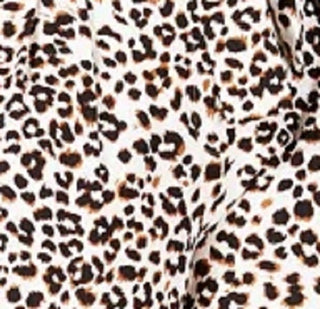 Bar III Women's Leopard-Print Shorts White Size 14