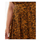 Bar III Women's Printed Midi Pleated Skirt Yellow Size 3X