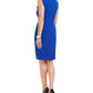 Kasper Women's Sheath Dress Dark Blue Size 4