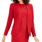 Anne Klein Women's Sabre Stretch Knit Blazer Red Size 4