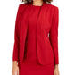 Anne Klein Women's Sabre Stretch Knit Blazer Red Size 4