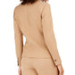 Anne Klein Women's Twill Two-Button Blazer Brown Size 14