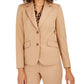 Anne Klein Women's Twill Two-Button Blazer Brown Size 14