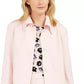 Anne Klein Women's Long Trapeze Jacket Pink Size 8