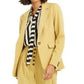 Bar III Women's One-Button Blazer Brght Yellow Size 2