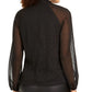 Thalia Sodi Women's Twist-Neck Top Black Size Medium