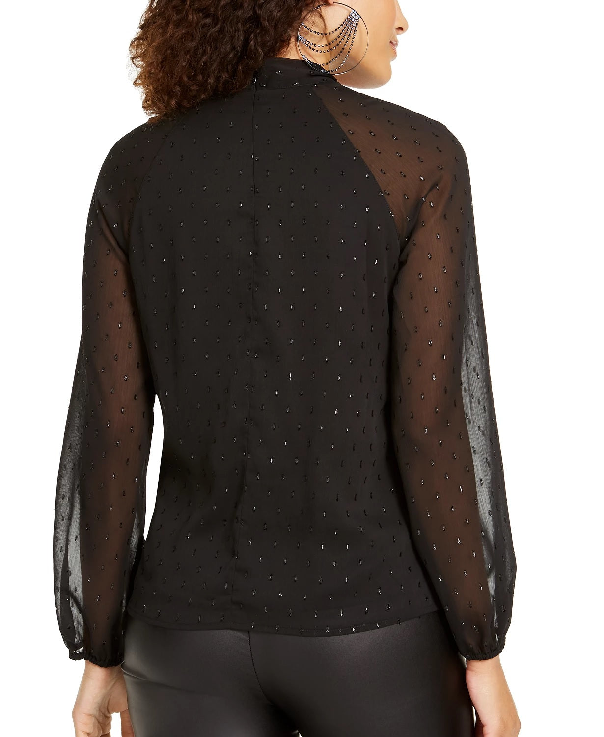 Thalia Sodi Women's Twist-Neck Top Black Size Medium