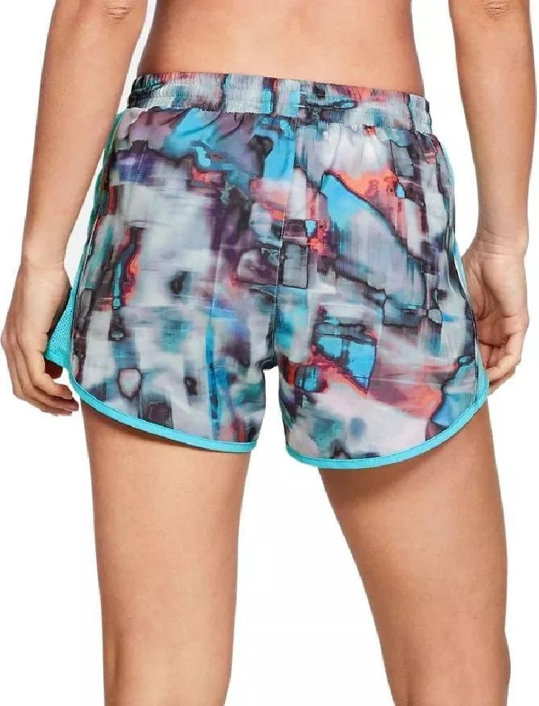 Under Armour Women's Fly-By Printed Running Shorts Natural Size X-Large