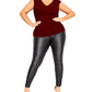 City Chic Women's Trendy Plus Size Ruched Top Red Size 20W