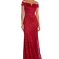 Nightway Women's Lace Off-The-Shoulder Gown