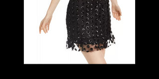 Trixxi Junior's Sequined Flounce Dress Black Size 3