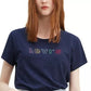 Levi's Women's Cotton Rainbow Logo Graphic T-Shirt Navy Size Large