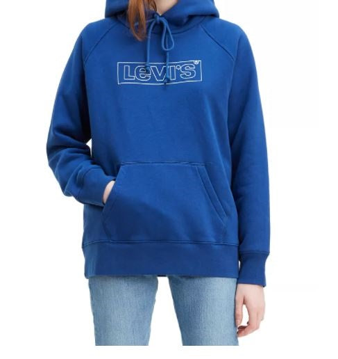 Levi's Women's Graphic Sport Hoodie Navy Size Small