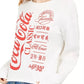 Love Tribes Junior's Coca Cola Graphic Sweatshirt White Size X-Small