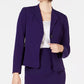 Le Suit Women's Petite Wing-Collar Skirt Suit Dark Purple Size 2P