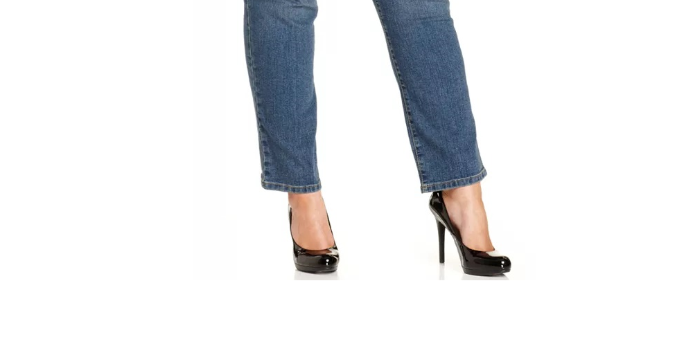 Style & Co Women's Plus & Petite Plus Size Tummy-Control Slim-Leg Jeans Blue Size 26