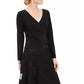 R & M Richards Women's Illusion Stripe Fit & Flare Dress Black Size 12 Petite